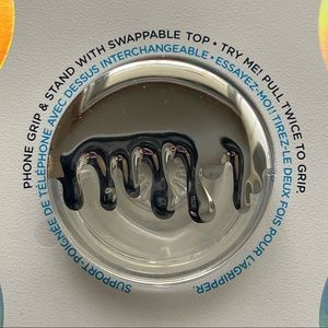 Popsocket - Chrome Drip Silver (PREMIUM)